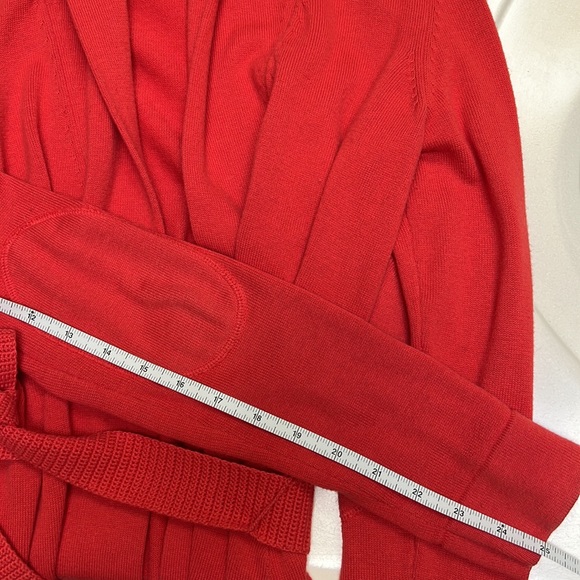 Lilly Pulitzer dark orange long cardigan with belt, XS - Picture 3 of 5